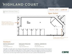 9000 E Nichols Ave, Centennial, CO à louer Plan d’étage– Image 1 sur 4