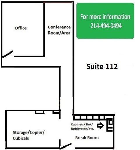 833 E Arapaho Rd, Richardson, TX à louer Plan d’étage– Image 1 sur 1