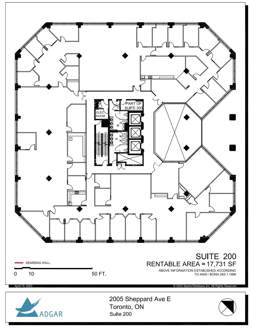 2005 Sheppard Ave E, Toronto, ON à louer Plan d’étage– Image 1 sur 1