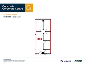 3 Concorde Gate, Toronto, ON à louer Plan d’étage– Image 1 sur 1