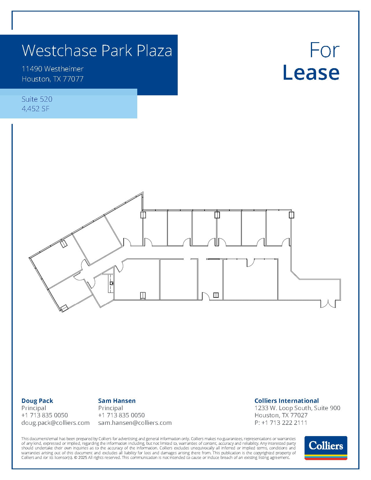 11490 Westheimer Rd, Houston, TX à louer Plan d’étage– Image 1 sur 1