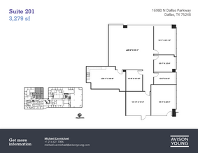 16980 N Dallas Pky, Dallas, TX à louer Plan d’étage– Image 1 sur 1