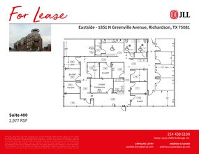 1851 N Greenville Ave, Richardson, TX à louer Plan d’étage– Image 1 sur 1