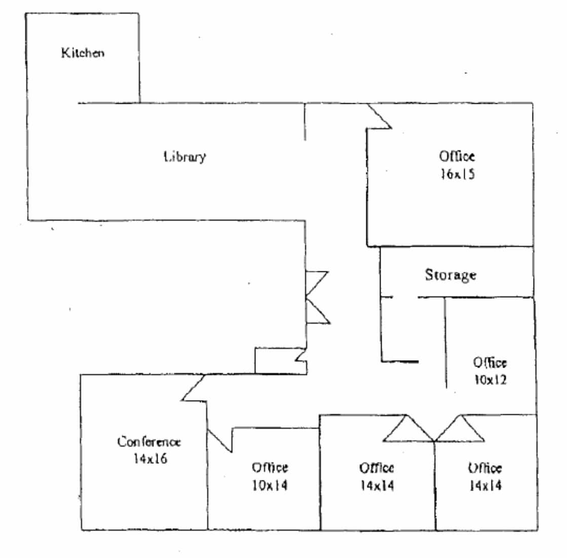 2344 Tulare St, Fresno, CA à louer Plan d’étage– Image 1 sur 1