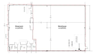 620-630 46 Av NE, Calgary, AB à louer Plan d’étage– Image 2 sur 2