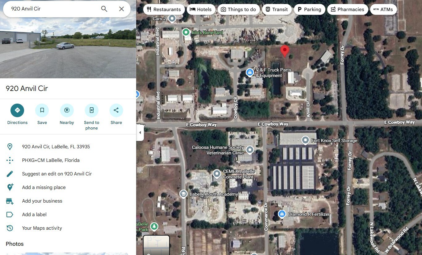 920 Anvil Cir, LaBelle, FL à vendre Photo principale– Image 1 sur 2