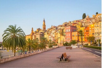 Menton - VUE AÉRIENNE  vue de carte
