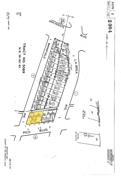 4975 W Pico Blvd, Los Angeles, CA à vendre - Plan cadastral – Image 3 sur 4