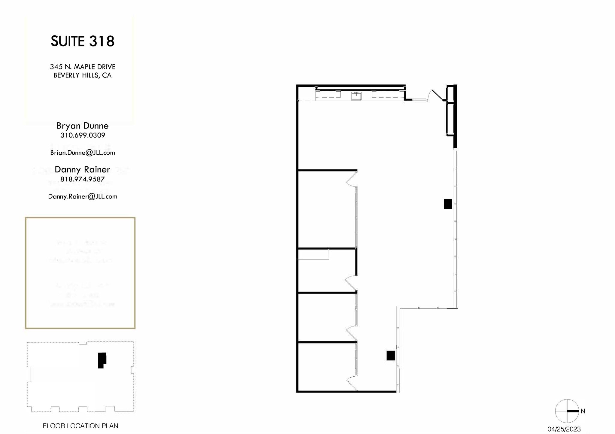 345 N Maple Dr, Beverly Hills, CA à louer Plan de site– Image 1 sur 1
