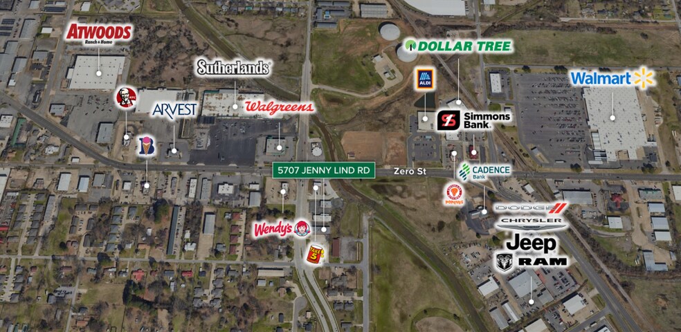 5707-5719 Jenny Lind Rd, Fort Smith, AR à vendre - Photo de l’immeuble – Image 2 sur 27