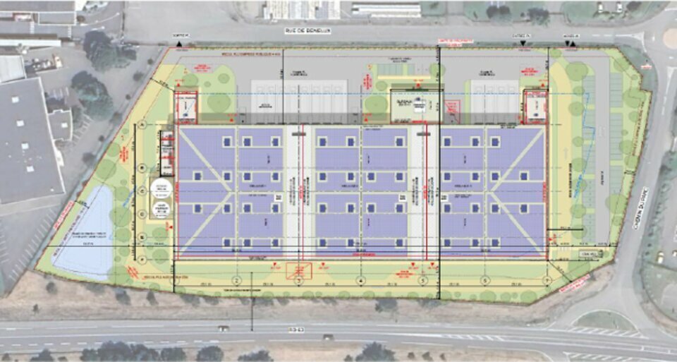 1 Rue Du Bénélux, Lespinasse à louer - Plan de site – Image 2 sur 2