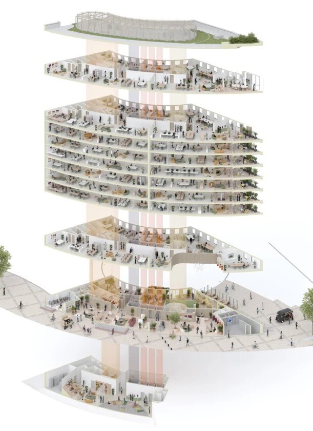 50-54 Place De L'ellipse, Nanterre à louer Plan de site– Image 1 sur 3