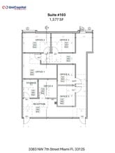 3383 NW 7th St, Miami, FL à louer Plan de site– Image 1 sur 1