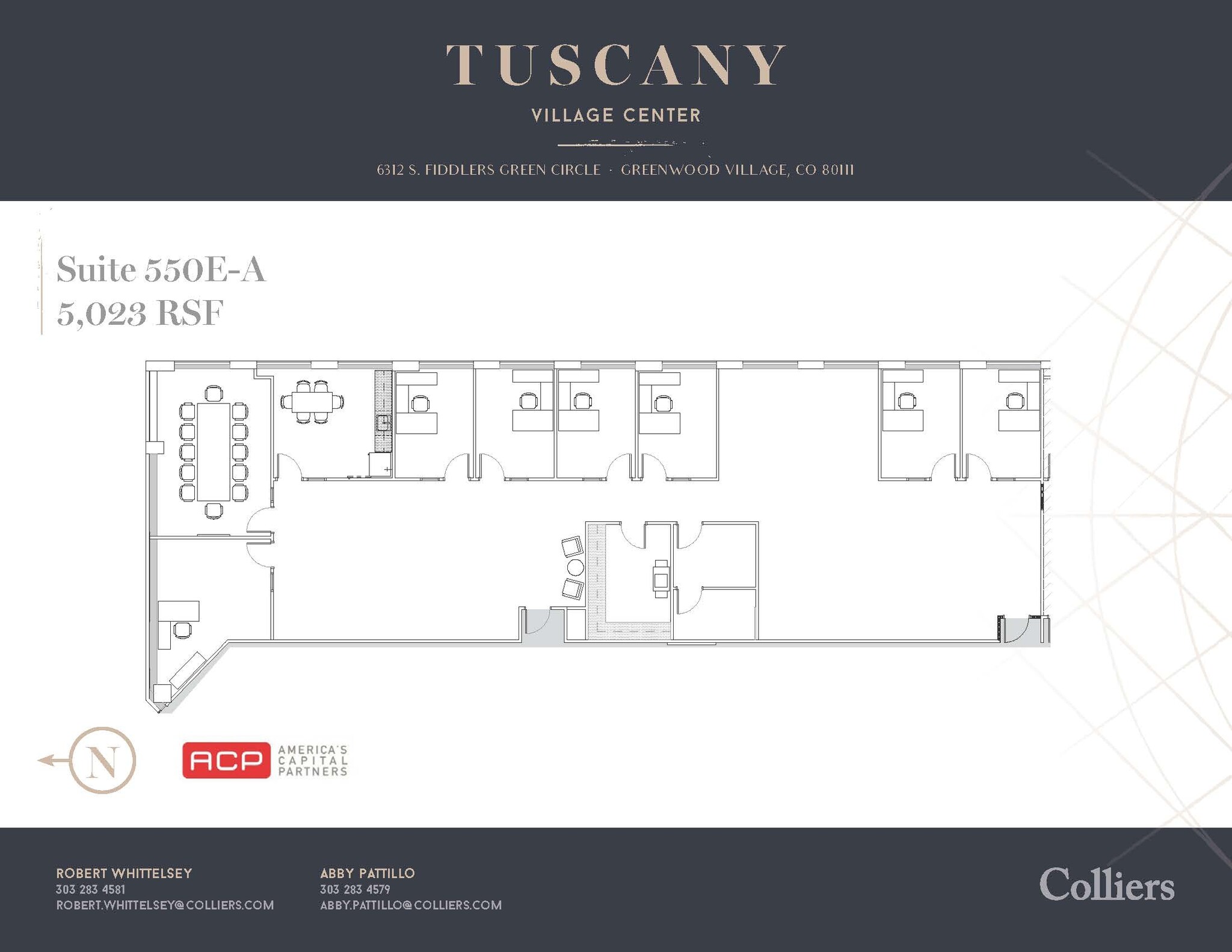 6312 S Fiddlers Green Cir, Greenwood Village, CO à louer Plan d’étage– Image 1 sur 1