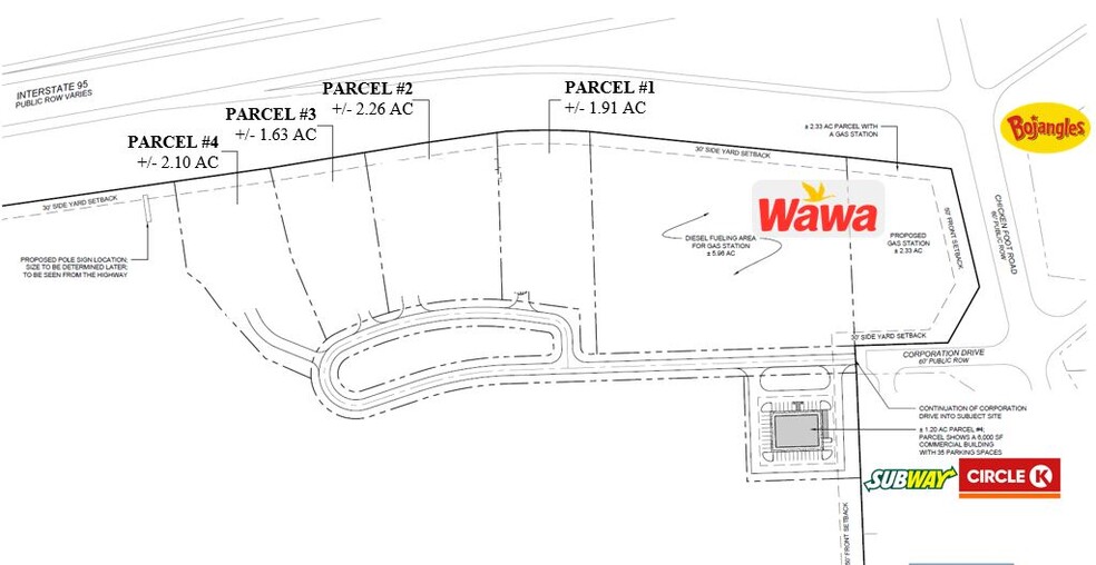 Chicken Foot Road, Hope Mills, NC à vendre - Plan de site – Image 2 sur 2