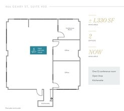 456-466 Geary St, San Francisco, CA à louer Plan d’étage– Image 1 sur 1