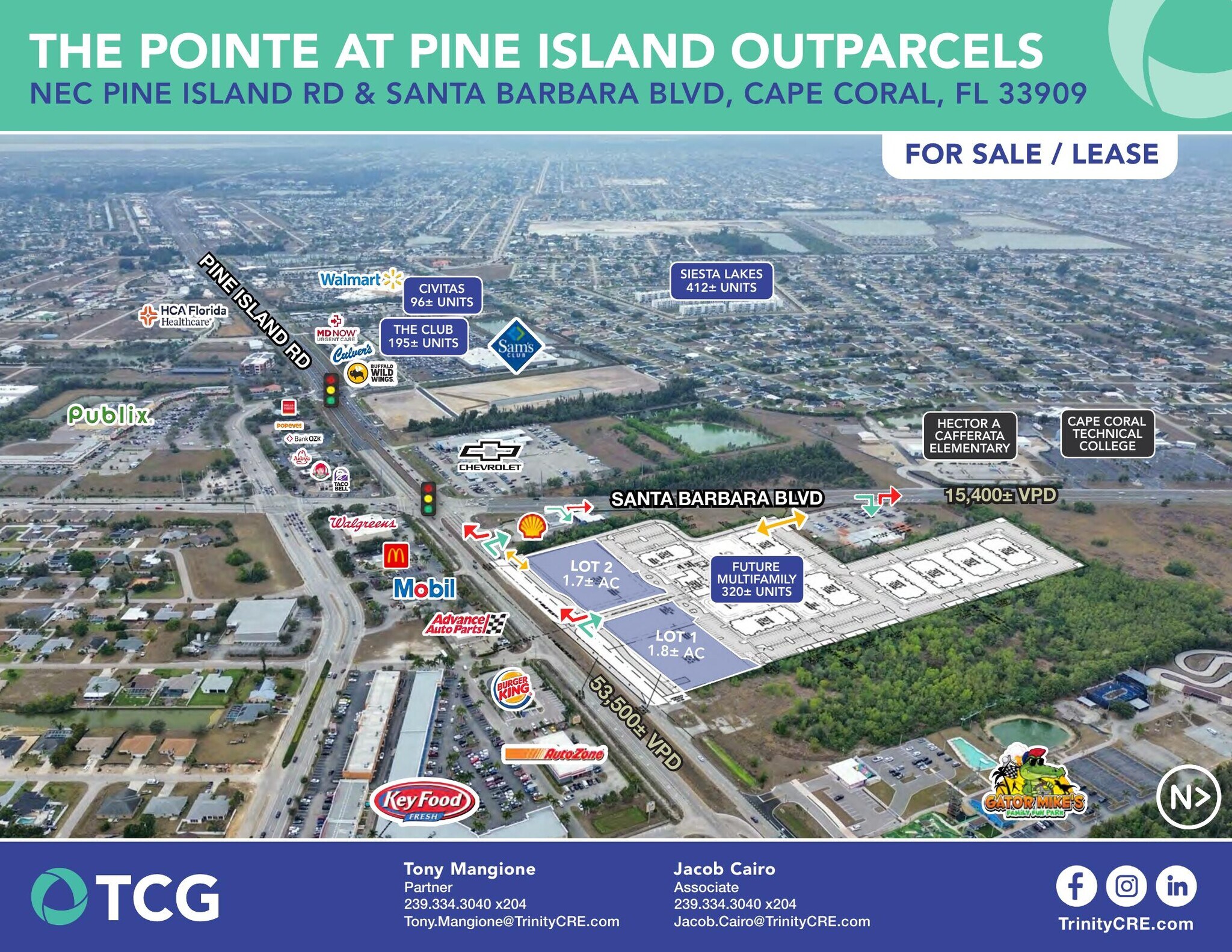 NEC Pine Island Rd and Santa Barbara blvd, Cape Coral, FL à vendre Photo principale– Image 1 sur 2