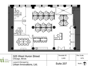 325 W Huron St, Chicago, IL à louer Plan d’étage– Image 1 sur 7