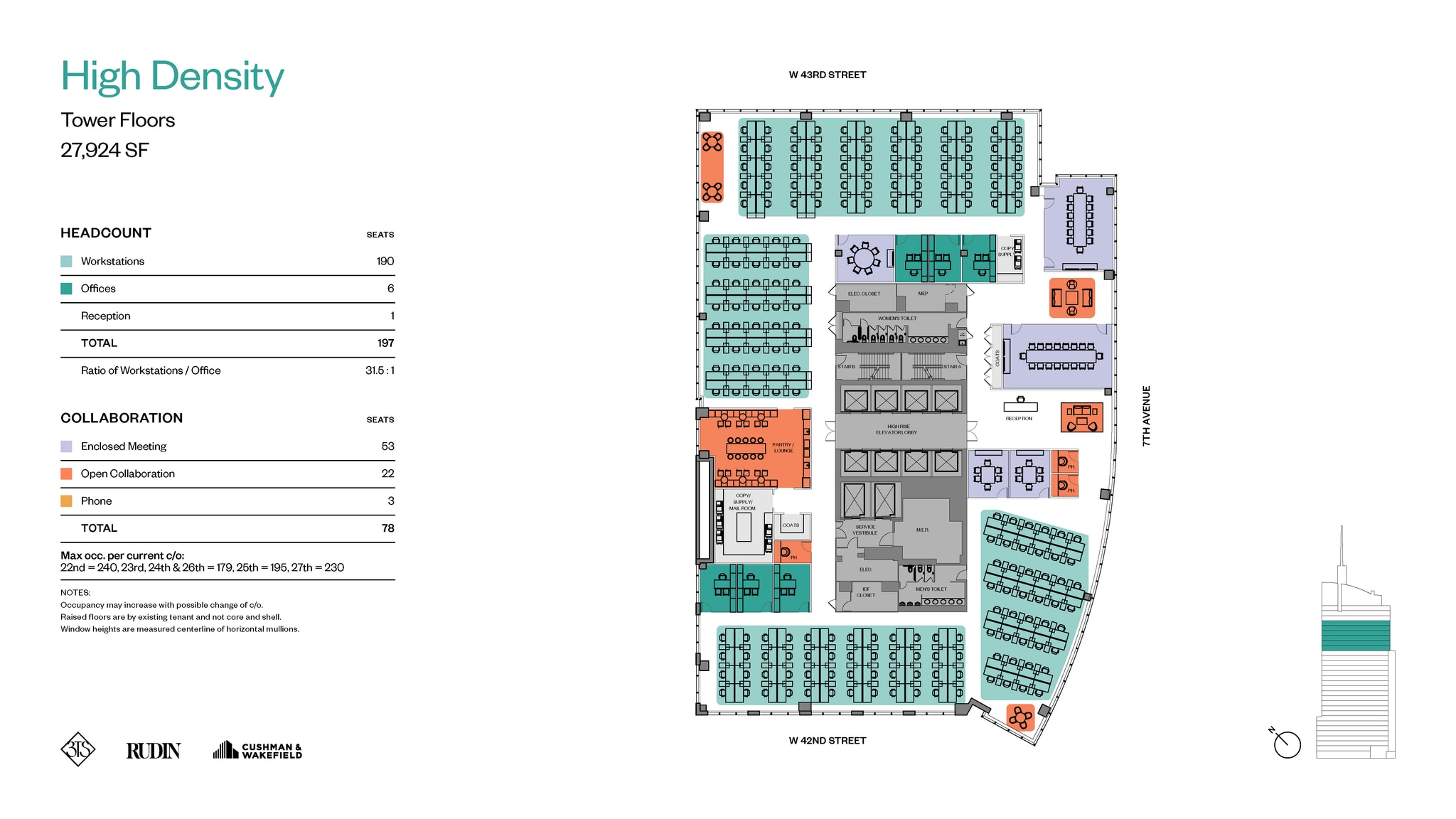 3 Times Sq, New York, NY à louer Plan d’étage– Image 1 sur 4