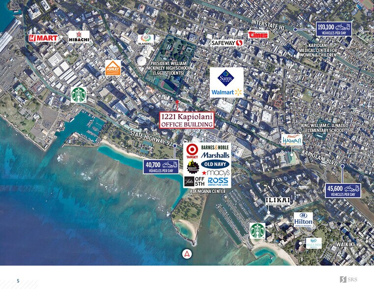 1221 Kapiolani Blvd, Honolulu, HI à louer - Aérien – Image 2 sur 7