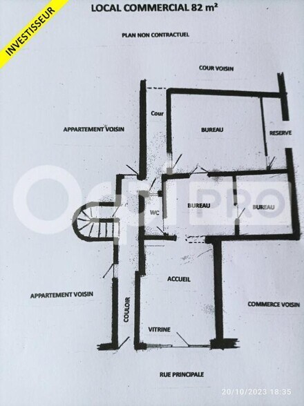 Local commercial dans La Chapelle-en-Serval à vendre - Plan d’étage – Image 3 sur 8