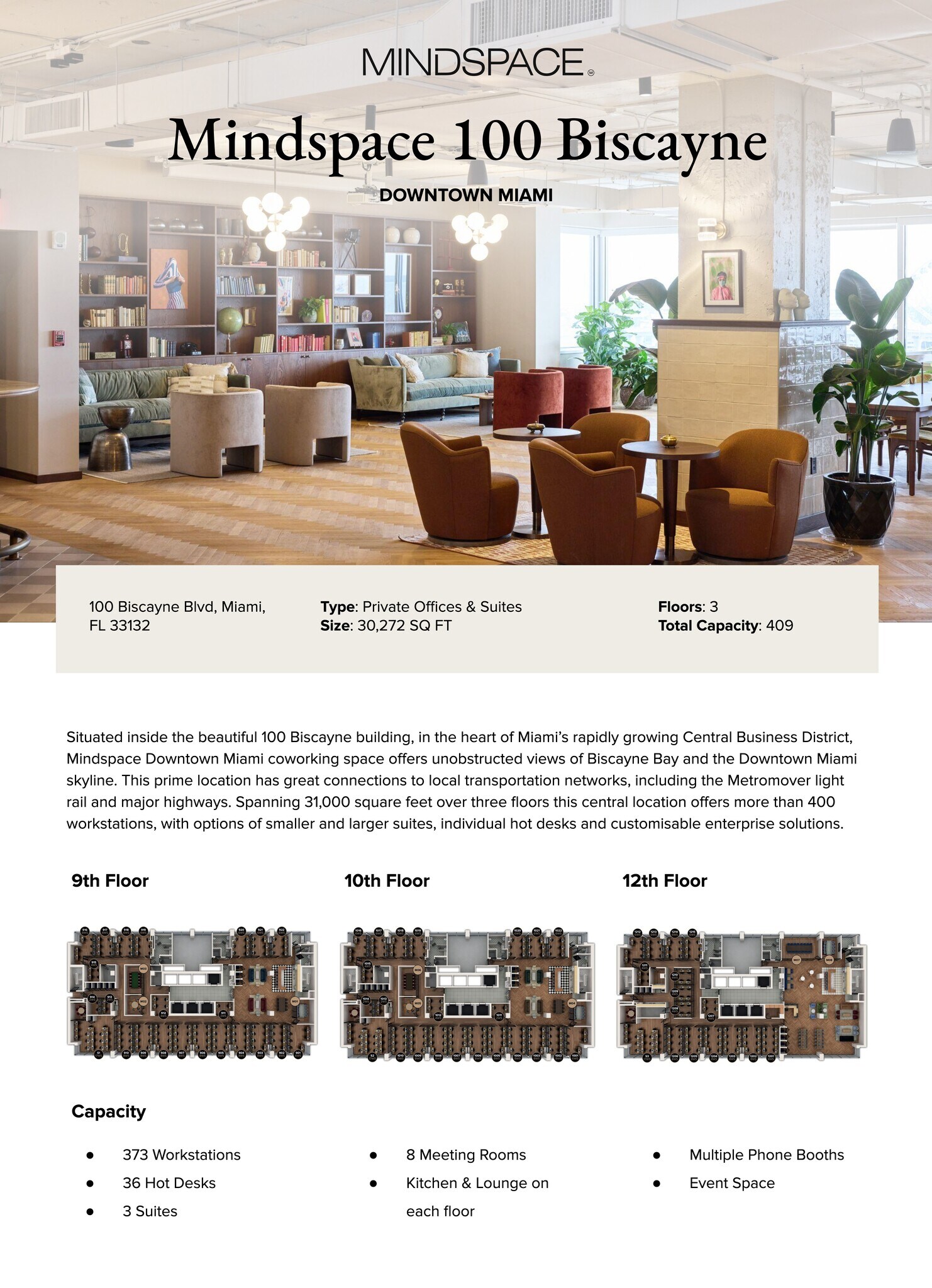100 N Biscayne Blvd, Miami, FL à louer Plan de site– Image 1 sur 1