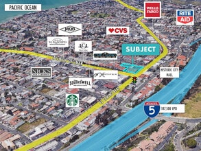 104-110 N El Camino Real, San Clemente, CA - VUE AÉRIENNE  vue de carte - Image1