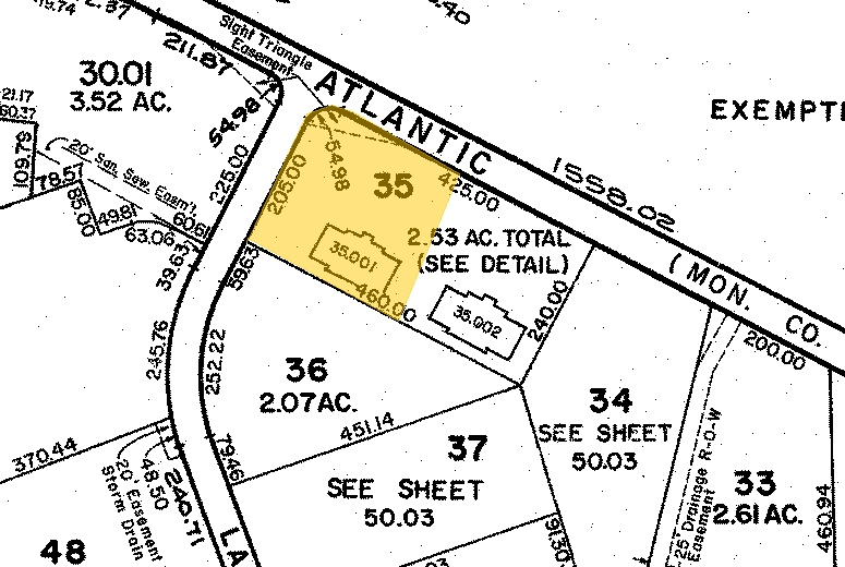 2431 Atlantic Ave, Manasquan, NJ à louer - Plan cadastral – Image 2 sur 5