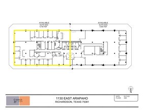1130 E Arapaho Rd, Richardson, TX à louer Plan d’étage– Image 2 sur 6