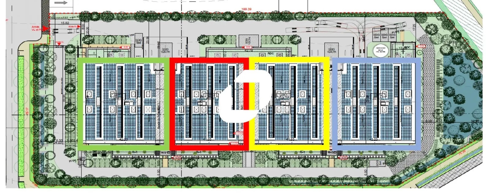 Industriel/Logistique dans Louvres à vendre Plan de site– Image 1 sur 2