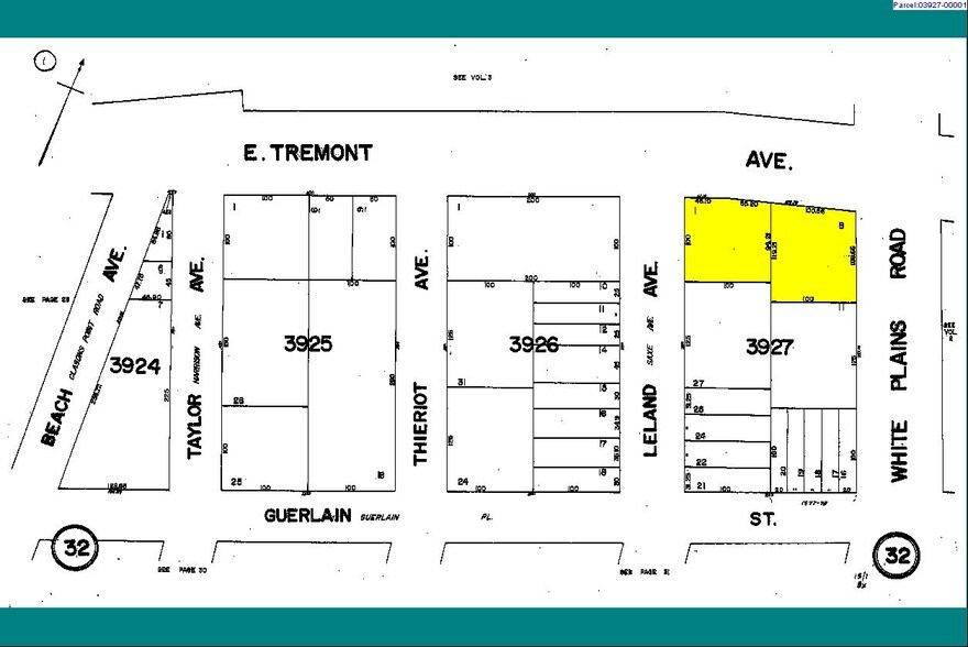 1860-1864 E Tremont Ave, Bronx, NY à louer - Plan cadastral – Image 3 sur 5