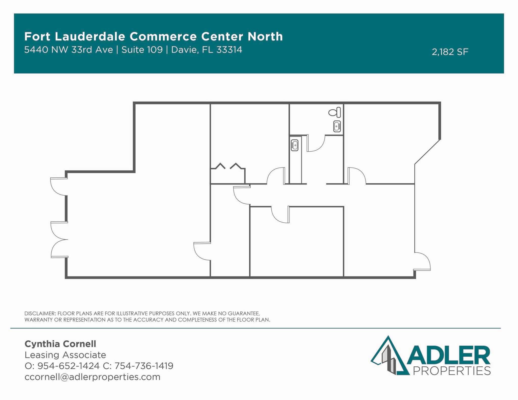 5440 NW 33rd Ave, Fort Lauderdale, FL à louer Plan d’étage– Image 1 sur 11