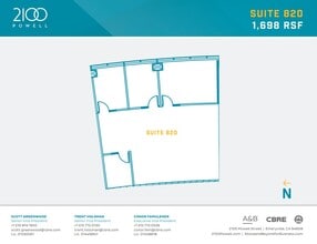 2100 Powell St, Emeryville, CA à louer Plan d’étage– Image 1 sur 1