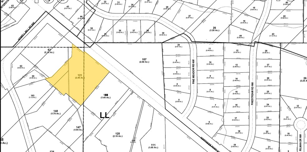 3290 Northside Pky NW, Atlanta, GA à louer - Plan cadastral – Image 2 sur 5