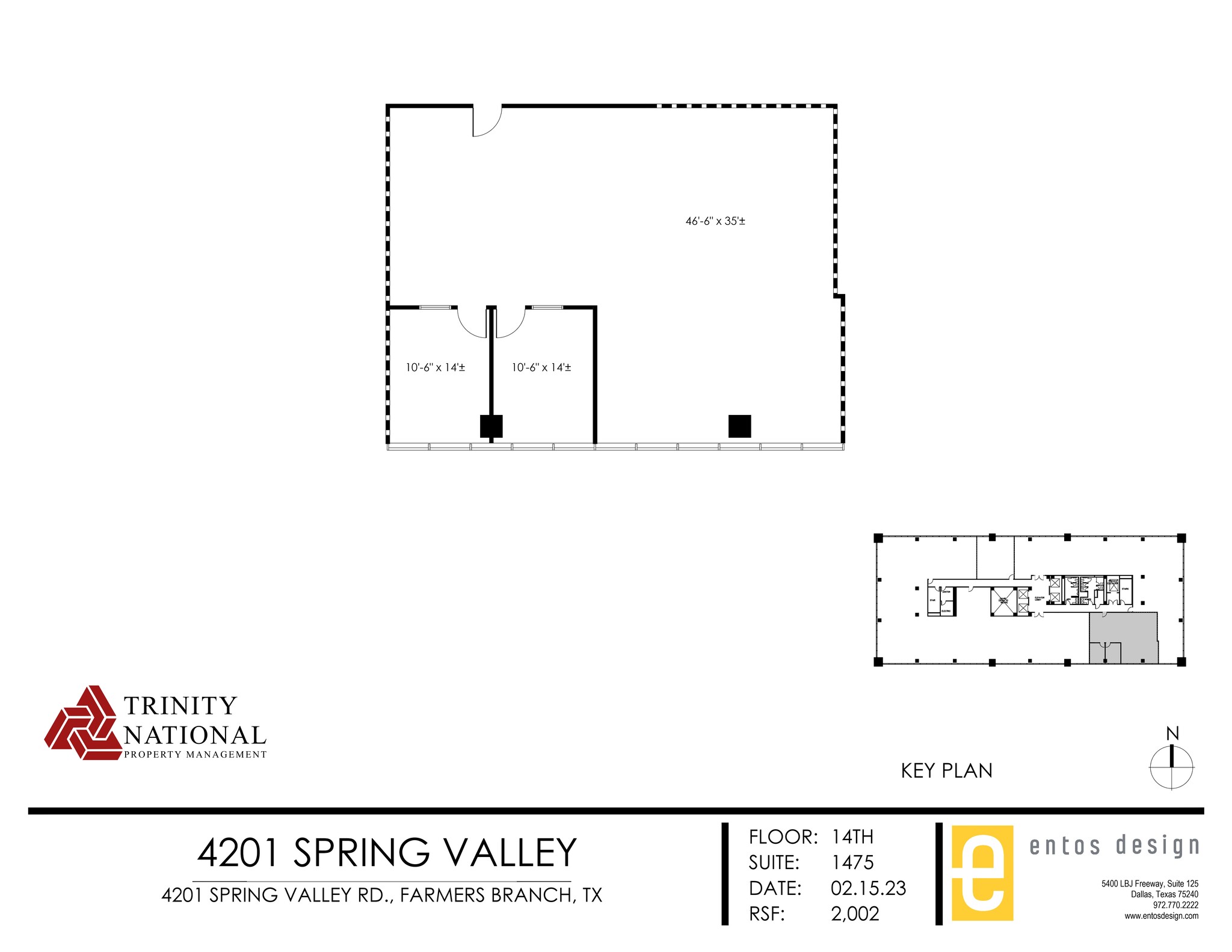 4201 Spring Valley Rd, Dallas, TX à louer Plan de site– Image 1 sur 1