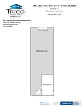 667-759 S State College Blvd, Fullerton, CA à louer Plan d’étage– Image 1 sur 1