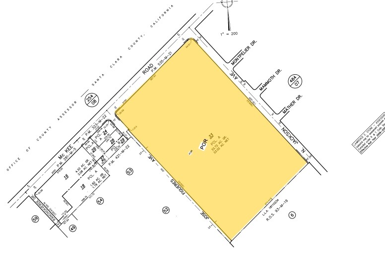 200 Jose Figueres Ave, San Jose, CA à vendre - Plan cadastral – Image 3 sur 6