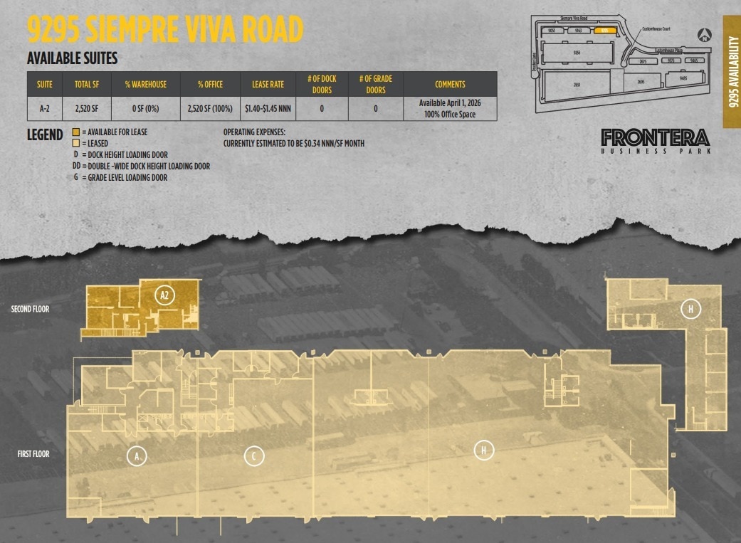 9375 Customhouse Plz, San Diego, CA à louer Plan d’étage– Image 1 sur 1