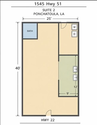 Plus de détails pour 1545 US-51, Ponchatoula, LA - Local commercial à louer