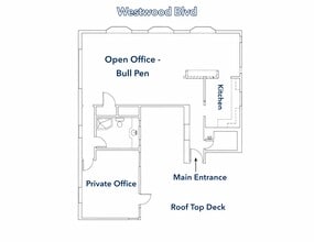 1063 Gayley Ave, Los Angeles, CA à louer Plan d’étage– Image 1 sur 1