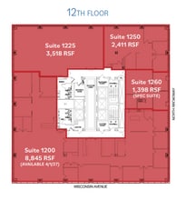 250 E Wisconsin Ave, Milwaukee, WI à louer Plan d’étage– Image 1 sur 1