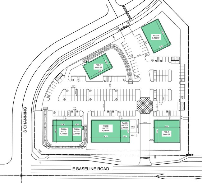 Nec Baseline Rd & Hawes Rd, Mesa, AZ à louer - Plan de site – Image 1 sur 11