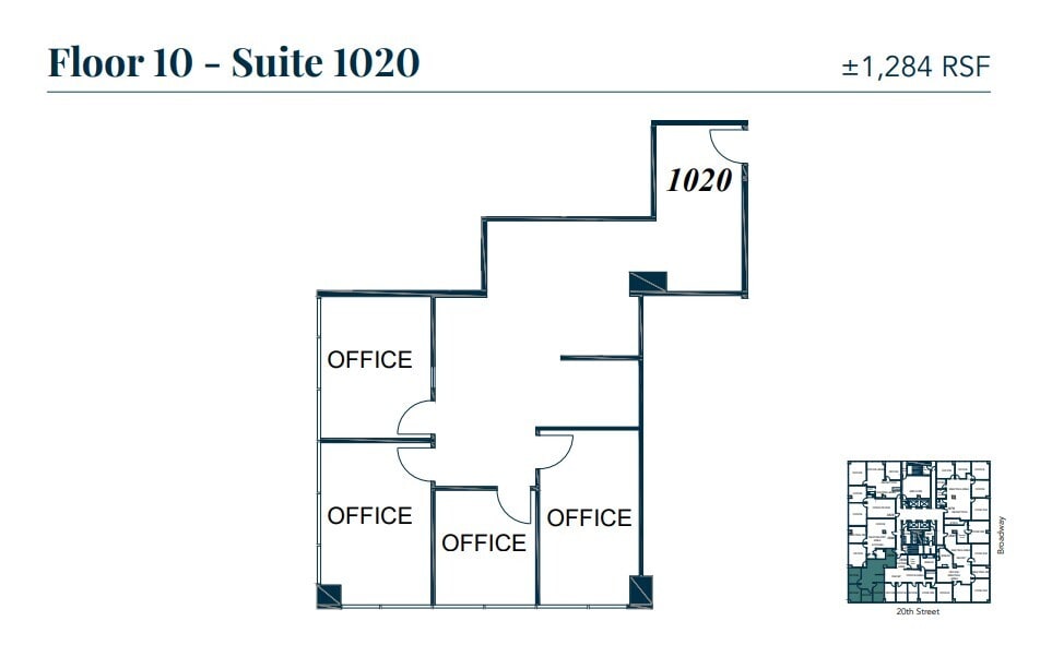 1970 Broadway, Oakland, CA à louer Plan d’étage– Image 1 sur 1