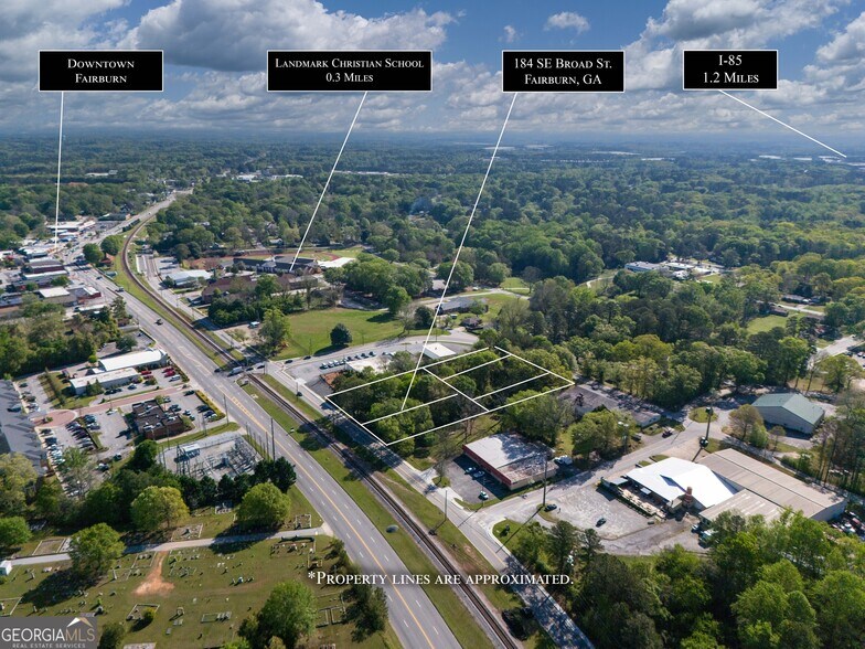 174 E Broad St, Fairburn, GA à vendre - Aérien – Image 3 sur 19