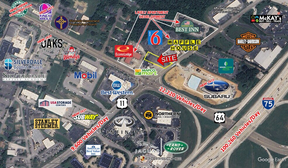 7703 Lee Hwy, Chattanooga, TN à vendre - Aérien – Image 2 sur 2