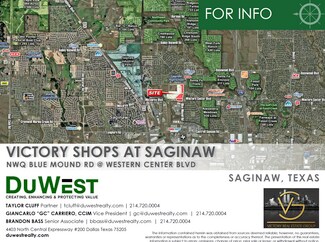 Plus de détails pour NWQ Blue Mound Rd @ Western Center Blvd, Saginaw, TX - Terrain à vendre