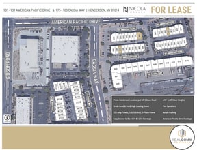901 American Pacific Dr, Henderson, NV à louer Plan de site– Image 2 sur 4