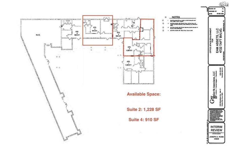 4722 Taft Blvd, Wichita Falls, TX à louer - Plan d’étage – Image 2 sur 22