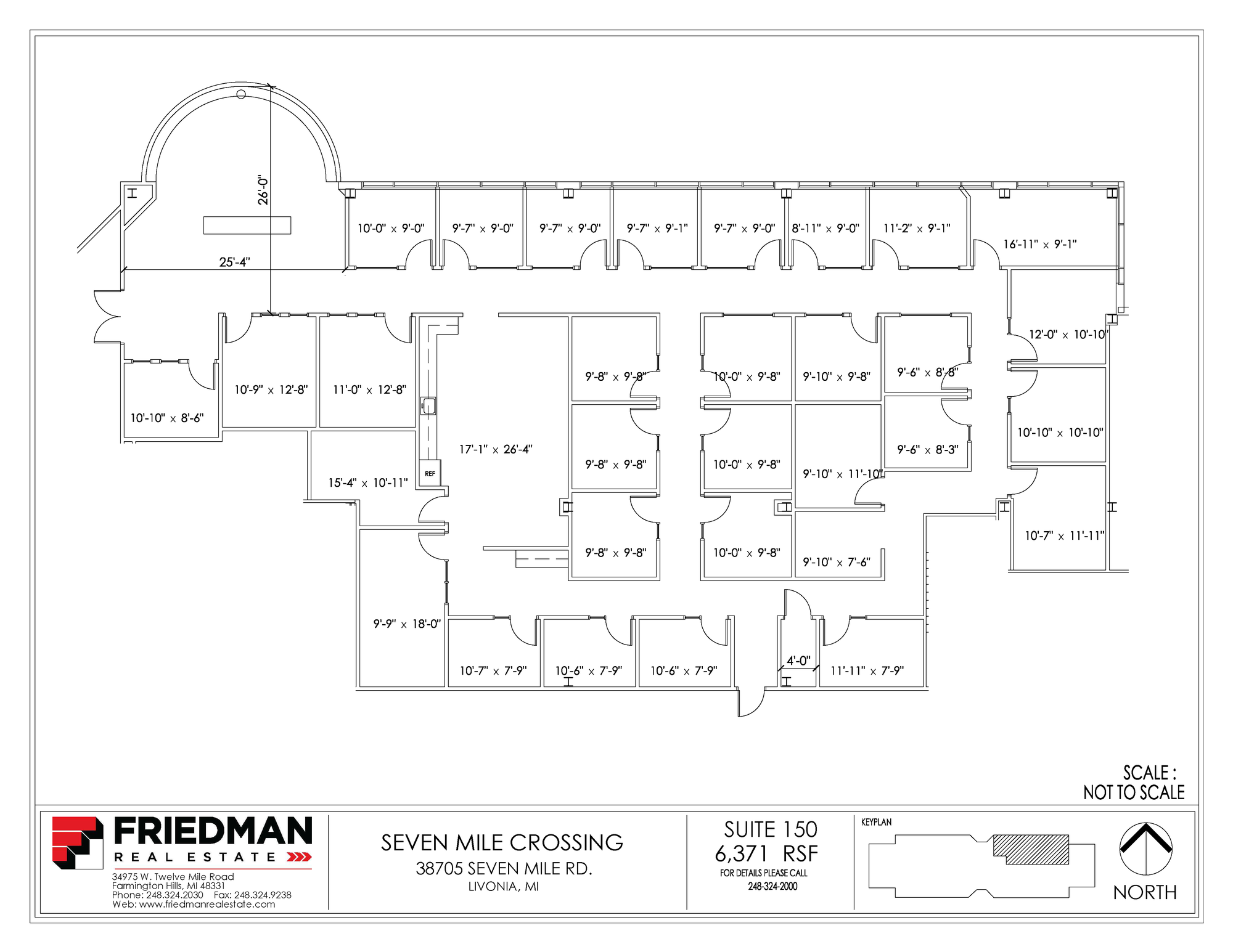 38705 7 Mile Rd, Livonia, MI à louer Plan d’étage– Image 1 sur 1