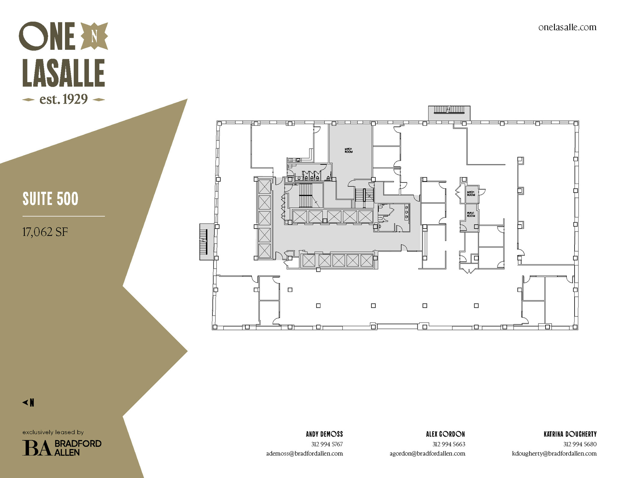 1 N La Salle St, Chicago, IL à louer Plan d’étage– Image 1 sur 1